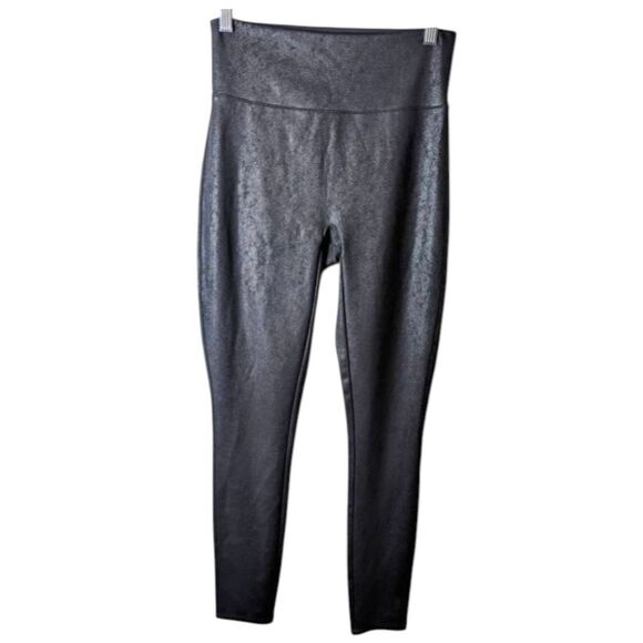 SPANX Red Hot Label Structured Shine Leggings Size Medium - Picture 2 of 3